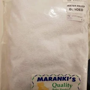 Maranki's Towelling Fitted Cot Sheet 116 x 56cm (White)