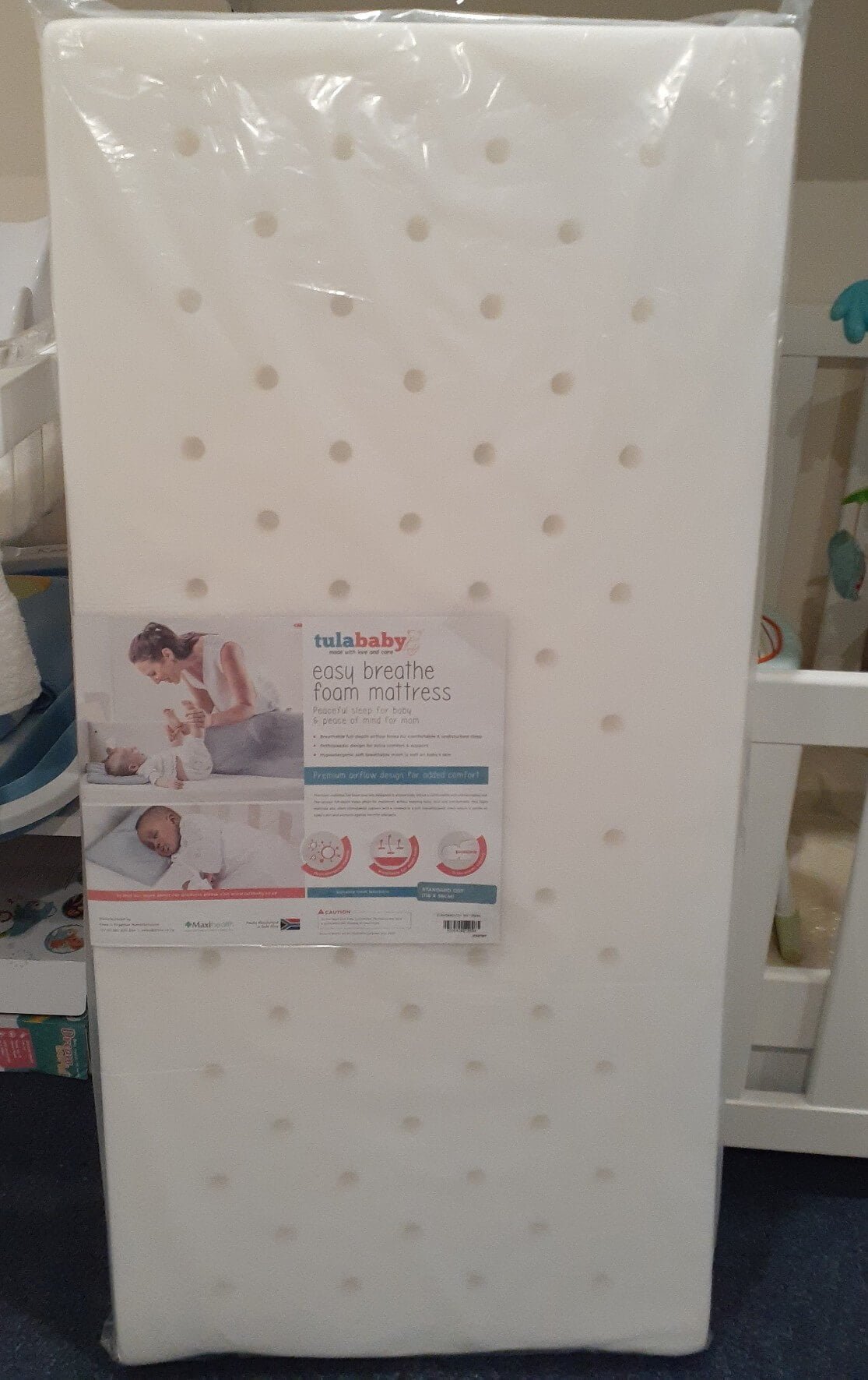 Tula Baby Std Cot Easy Breathe Mattress