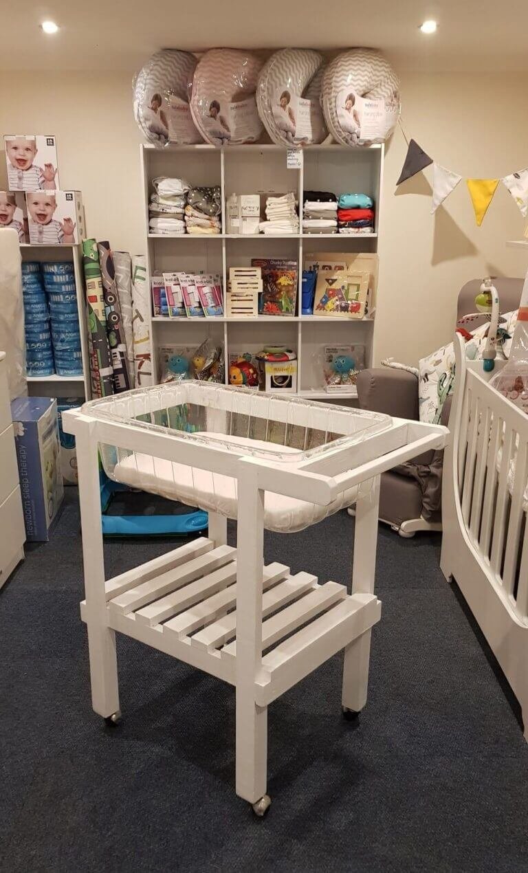 Hospital Baby Bath And Bed Trolley