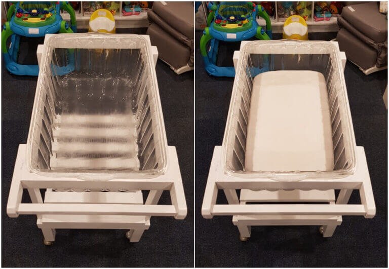 Rent Hospital Baby Bath And Bed Trolley Full 3 Mths R949