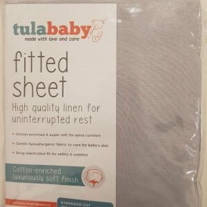 Tula Baby Std Cot Fitted Sheet (Grey)