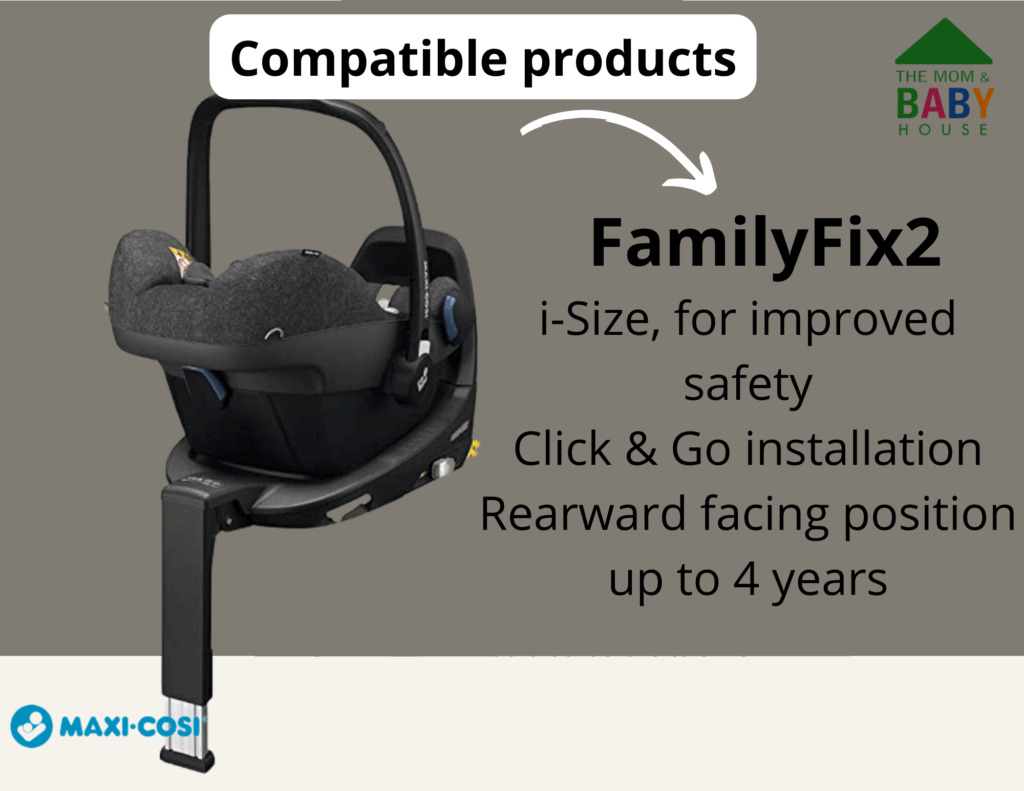 Compatible products of the Maxi Cosi Pebble Plus, the FamilyFix2 base.
