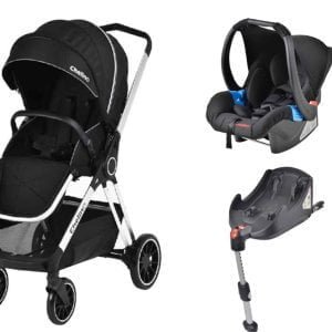 Chelino Amber Travel System and Isofix Base - Silver Edition