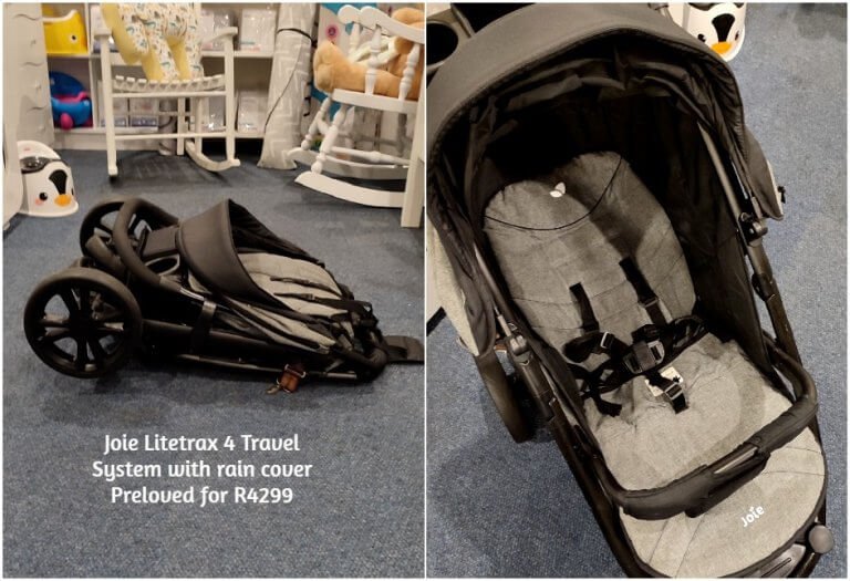 Joie Litetrax 4 Travel System with rain cover