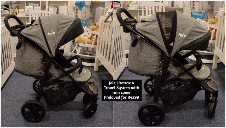 Joie Litetrax 4 Travel System with rain cover