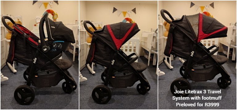 Joie Litetrax 3 Travel System with footmuff