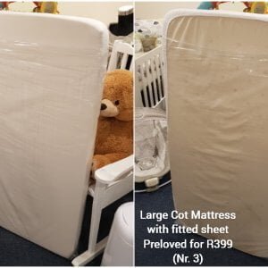 Large Cot Mattress with fitted sheet Nr. 3