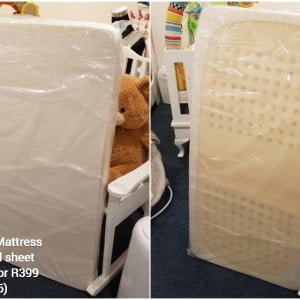 Large Cot Mattress with fitted sheet Nr. 6