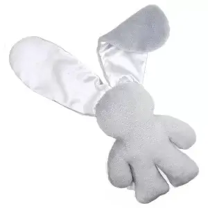 Snuggle Bunny Grey - Satin White