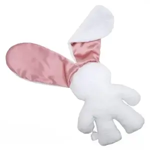 Snuggle Bunny White - Satin Pink