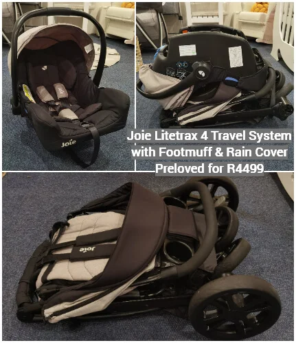 Joie litetrax 4 outlet wheel stroller rain cover