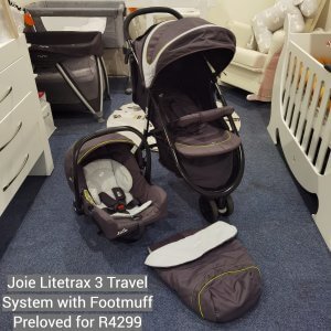 Joie Litetrax 3 Travel System with Footmuff