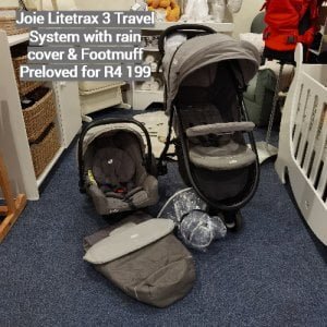 Joie Litetrax 3 Travel System with rain cover & Footmuff