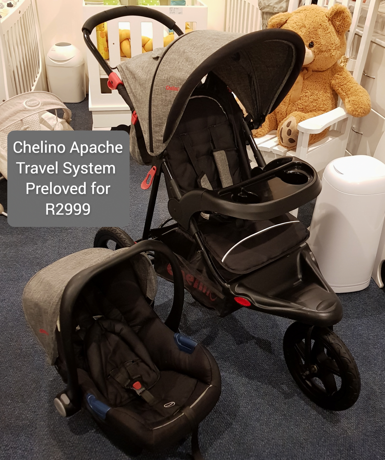 chelino lunar twin travel system