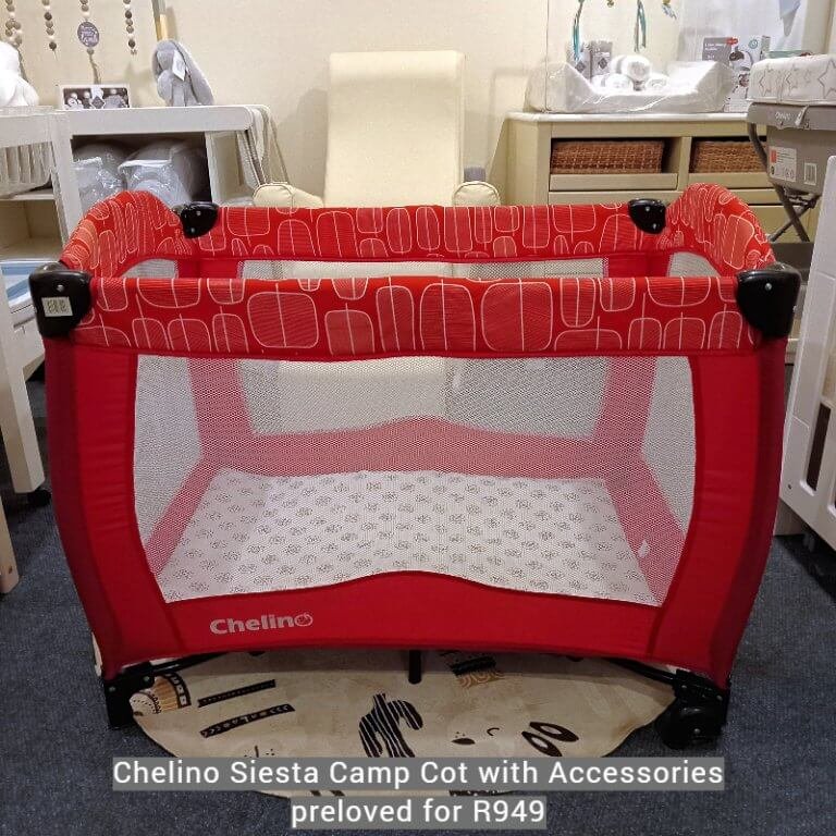 Chelino Siesta Camp Cot With Accessories R949 Mom & B...