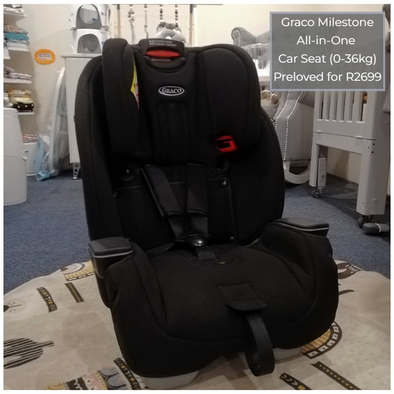 Graco Milestone All-in-One Car Seat (0-36kg)_Black_M1