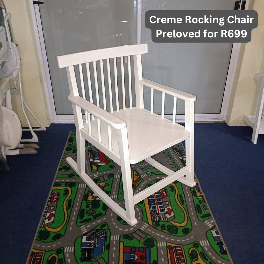 creme rocking chair