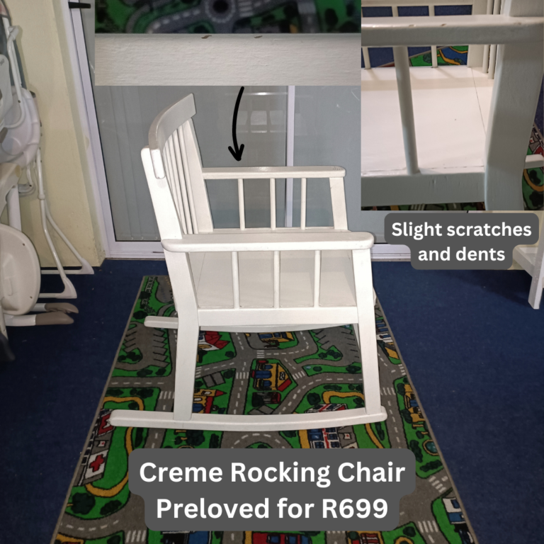 creme rocking chair