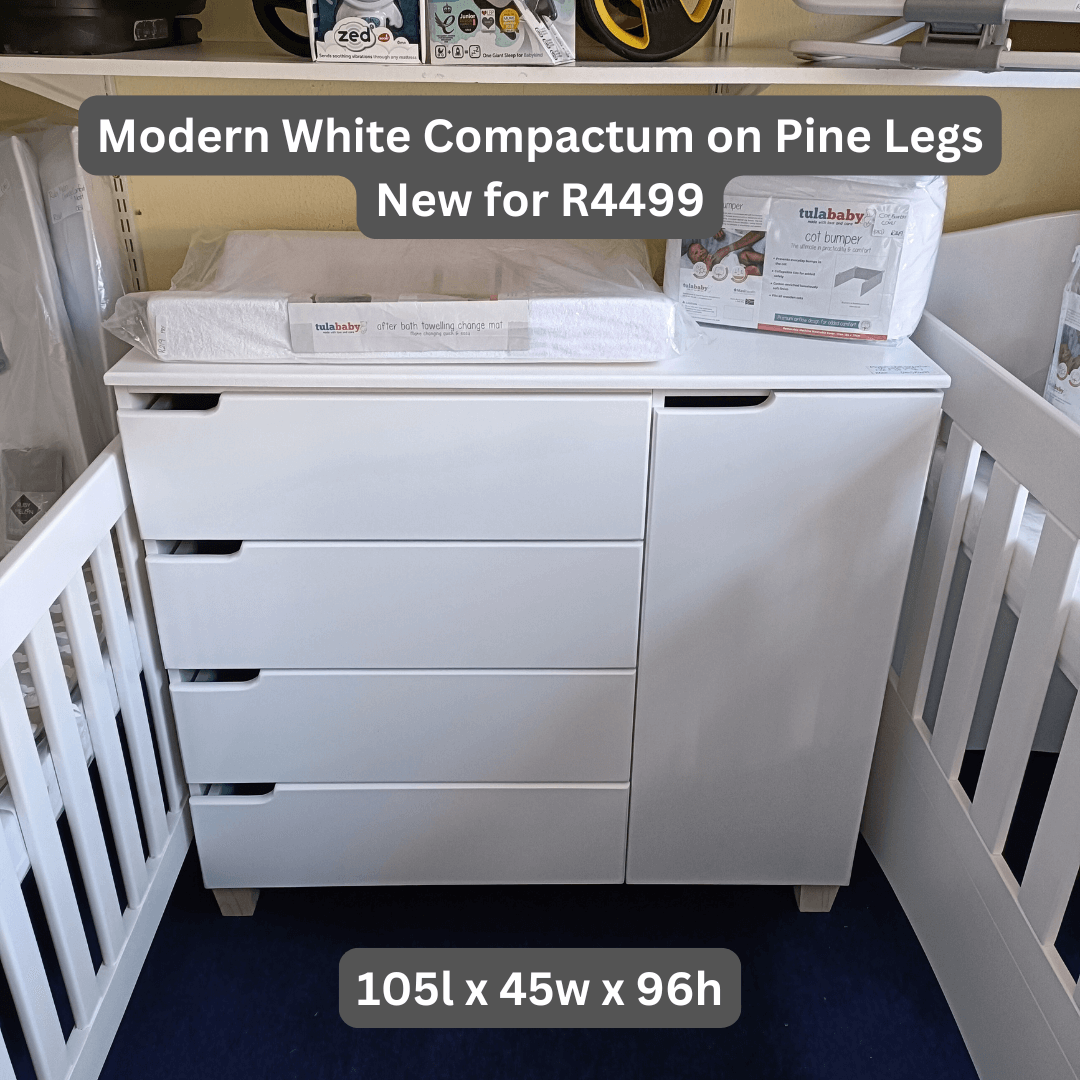 Modern White Compactum on Pine Legs