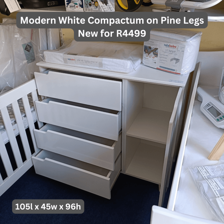 Modern White Compactum on Pine Legs