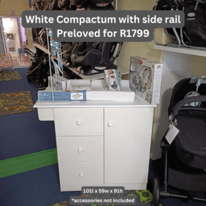 White Compactum with Side Rail