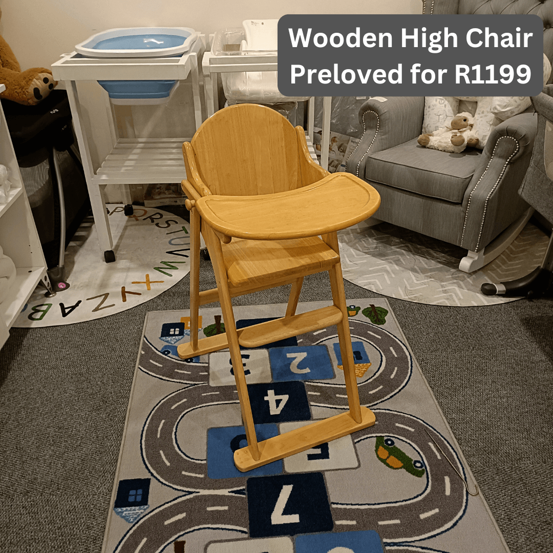 wooden high chair