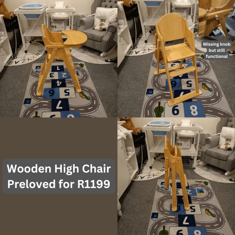 wooden high chair