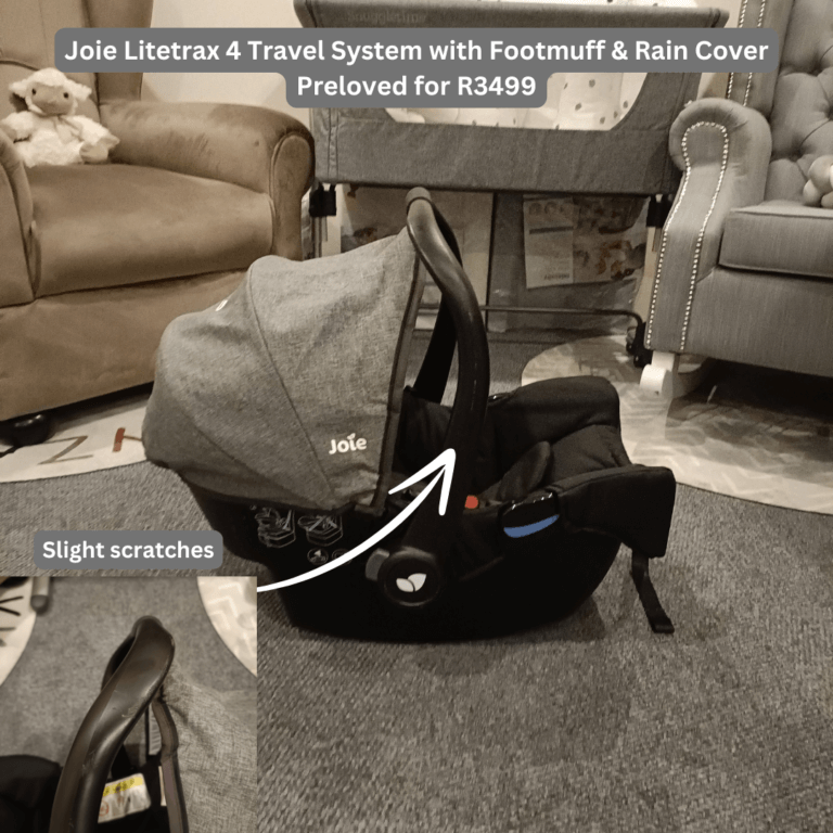 Joie Litetrax 4 Travel System with footmuff & rain cover