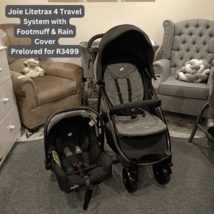 Joie Litetrax 4 Travel System with footmuff & rain cover