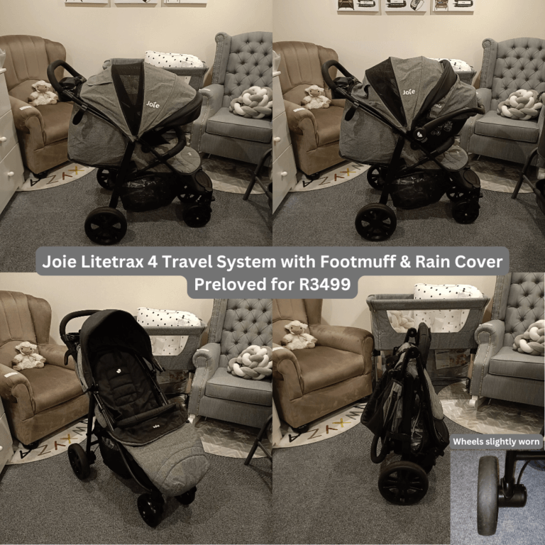 Joie Litetrax 4 Travel System with footmuff & rain cover