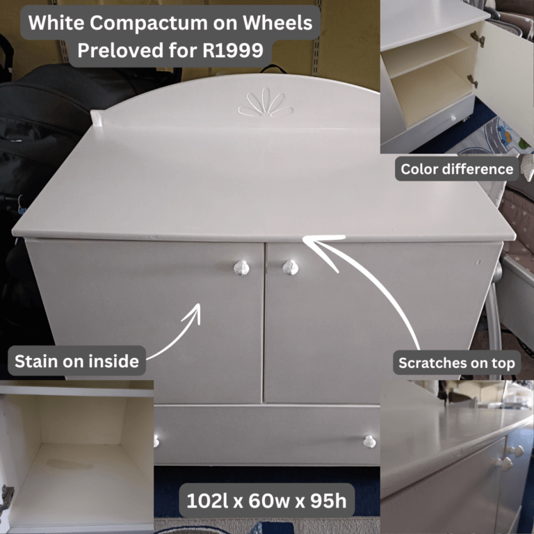 White Compactum on wheels