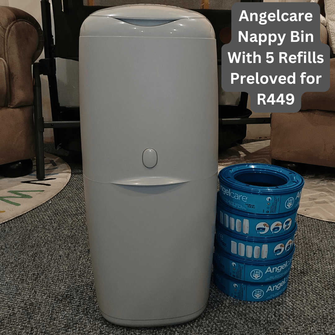 Angelcare Nappy Bin With 5 Refills Preloved for R449