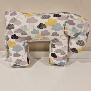 Nursing Pillow - Yellow Clouds