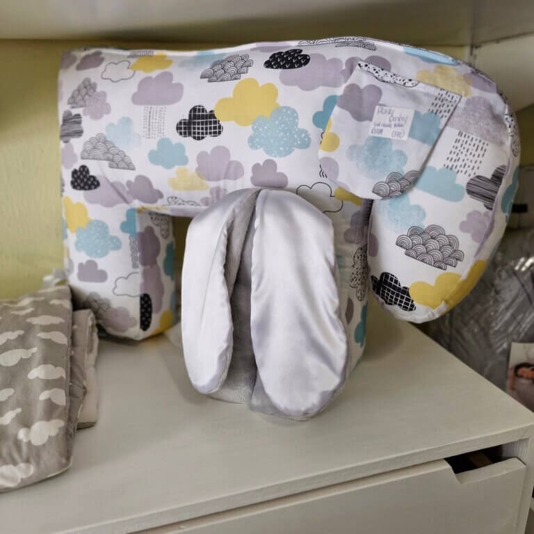 Nursing Pillow - Yellow Clouds