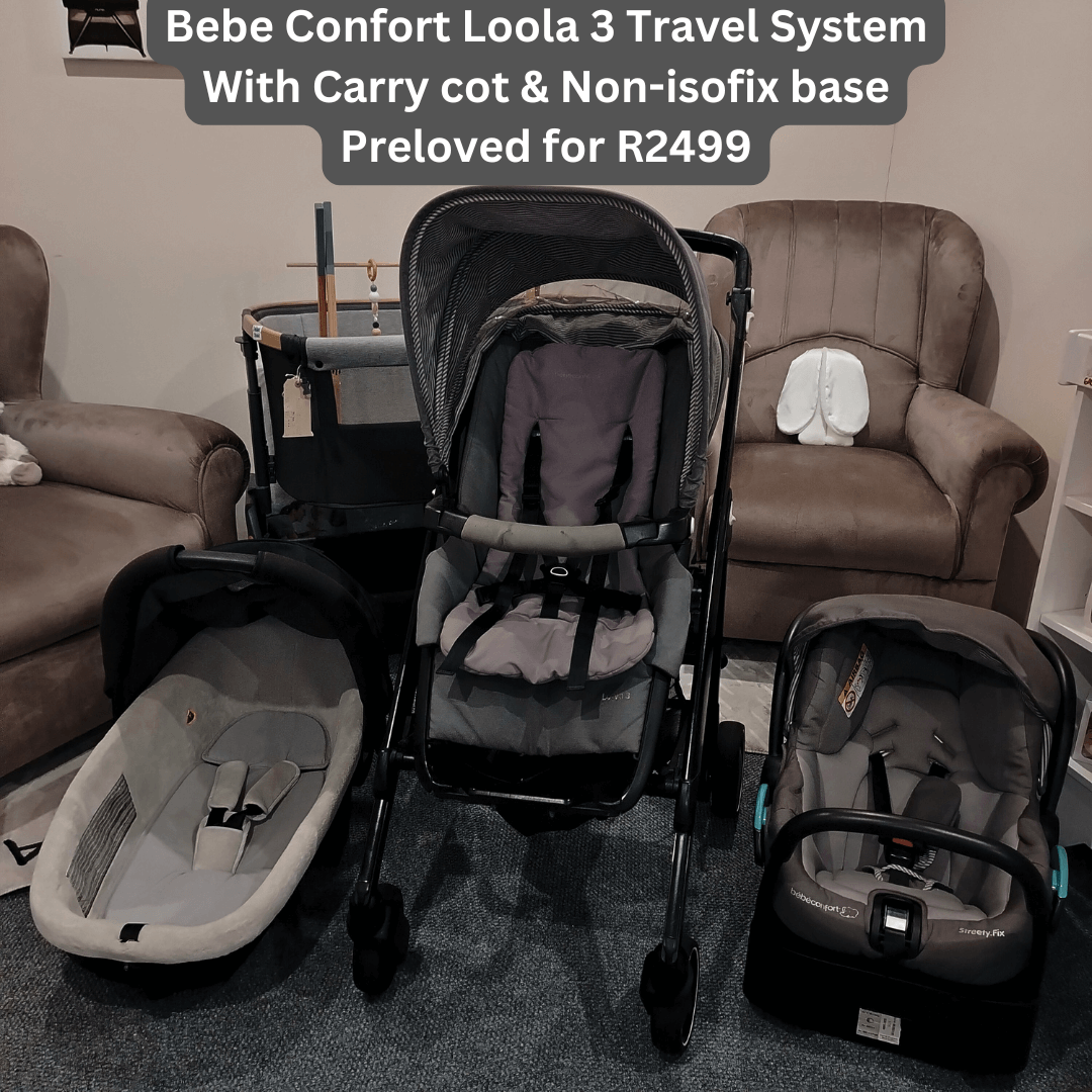 Bebe Confort Loola 3 Travel System With Carry cot & Non-isofix base Preloved for R2399