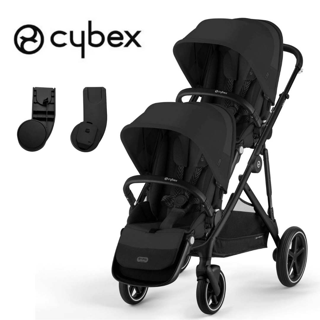 Cybex Gazelle S2 Stroller with 2nd Seat & Adapters – Converts from Single to Double