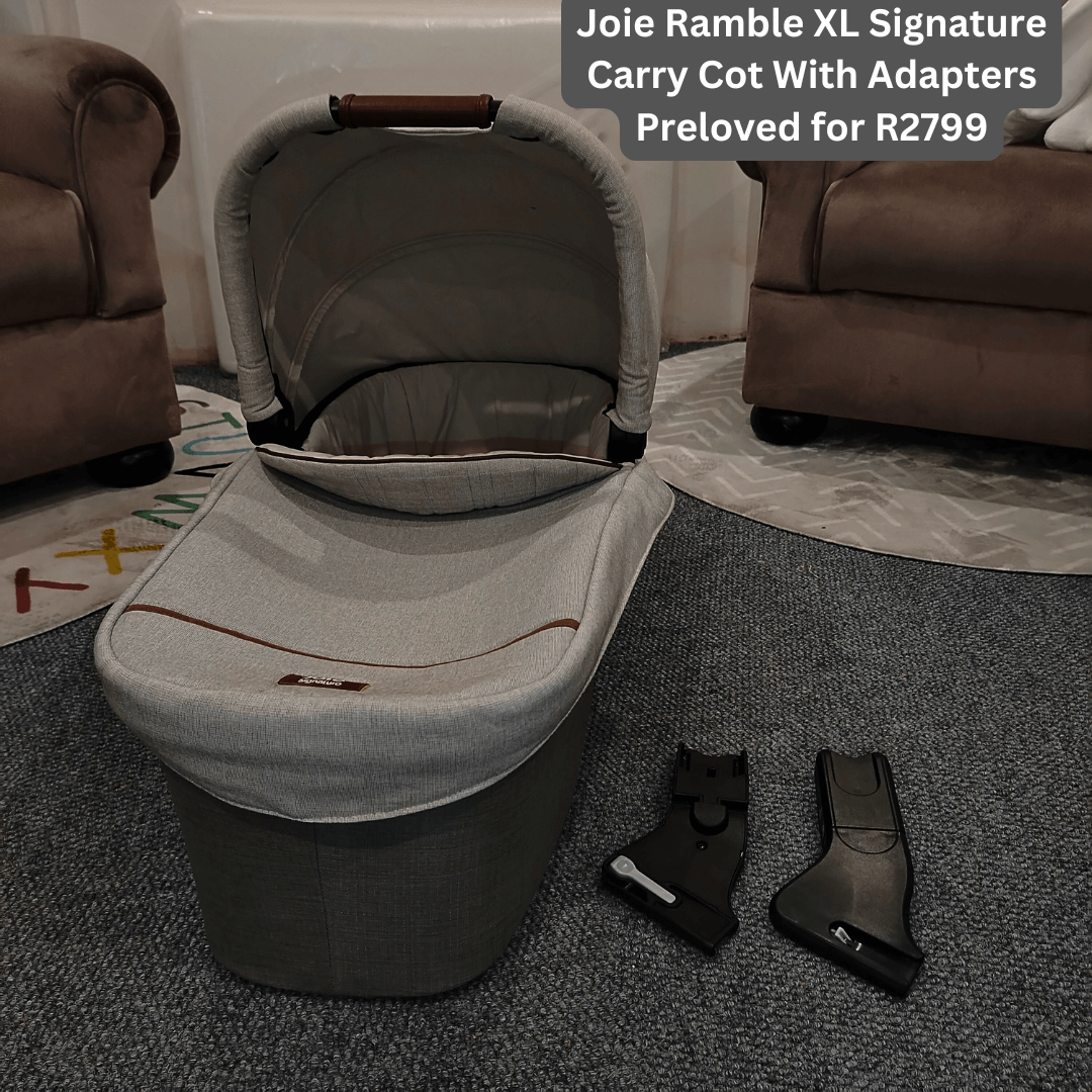 Joie Ramble XL Signature Carry Cot With Adapters Preloved for R2799