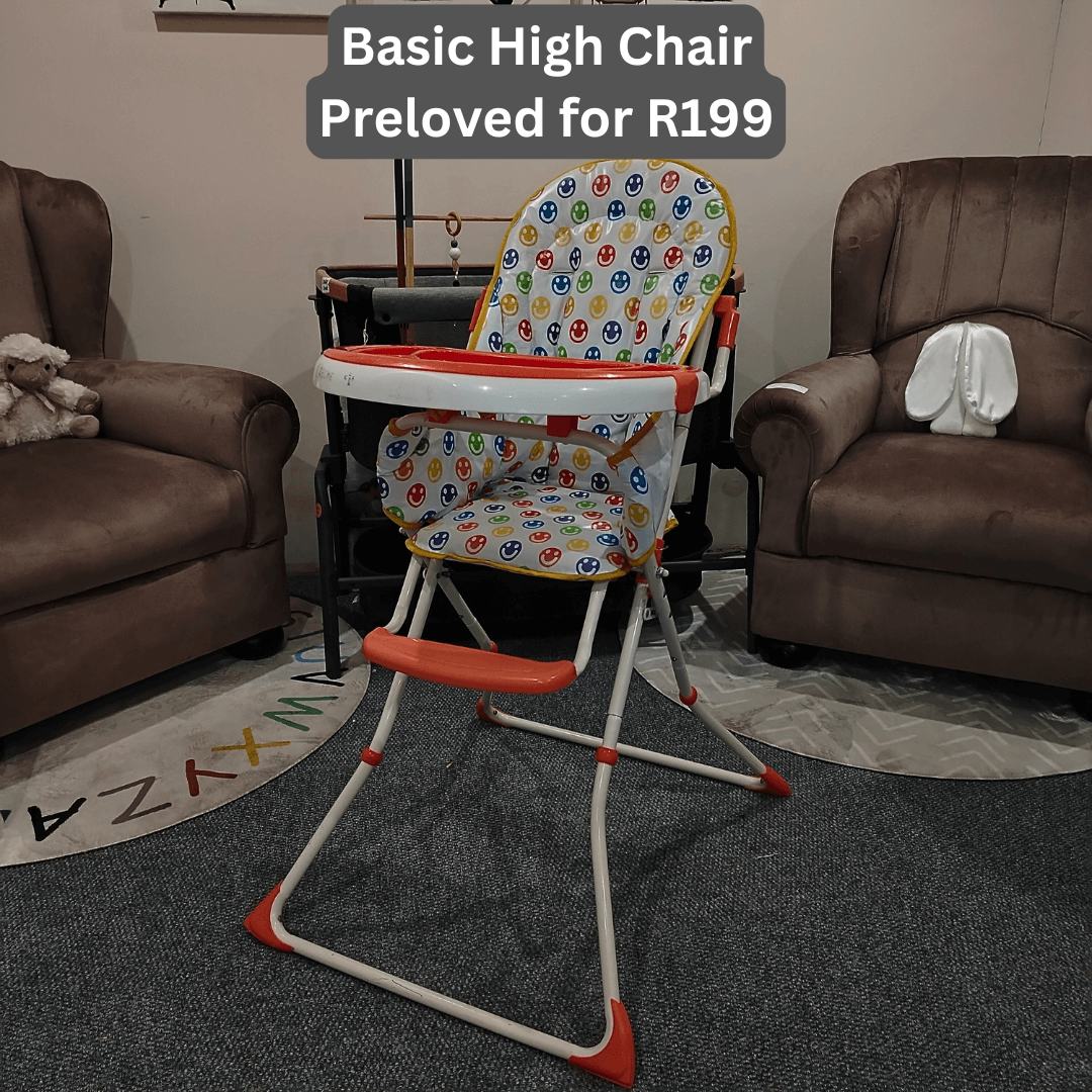 orange Basic High Chair Preloved for R199