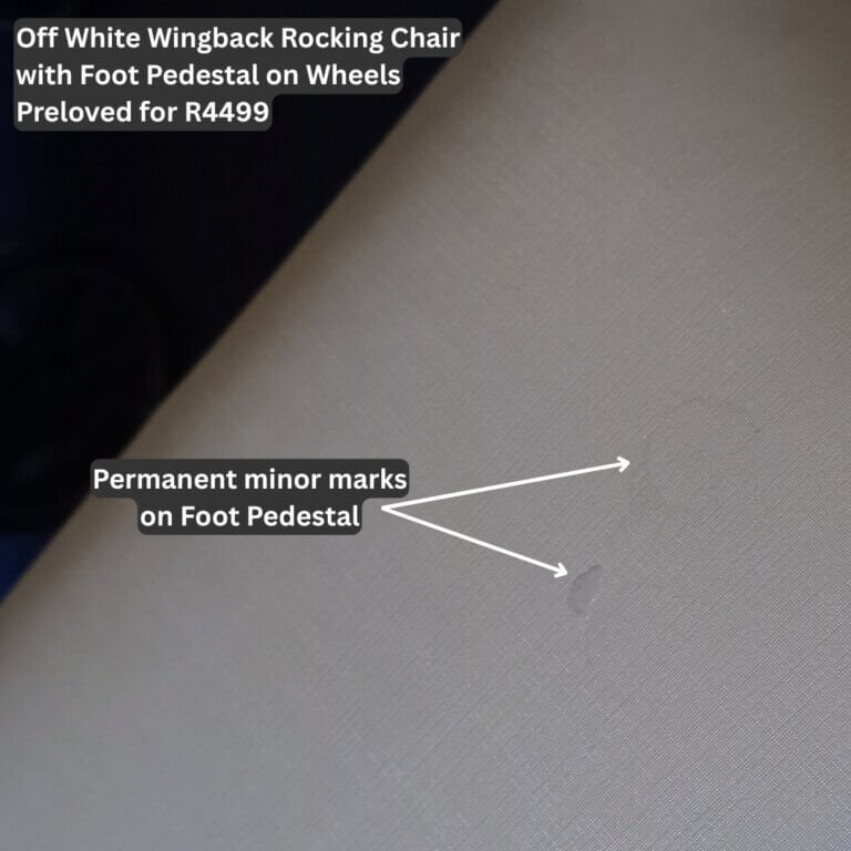 Wingback Rocking Chair with Foot Pedestal
