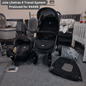 Joie Litetrax 4 Travel System with footmuff and rain cover