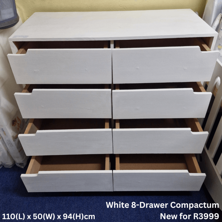 White 8-Drawer Compactum New for R3999 110(L) x 50(W) x 94(H)cm