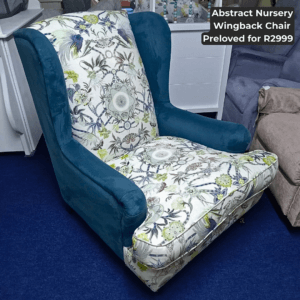 Abstract Nursery Wingback Chair