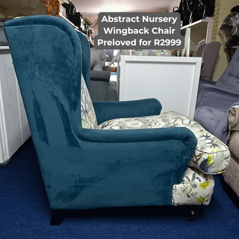 Abstract Nursery Wingback Chair