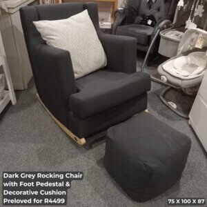 Dark Grey Rocking Chair