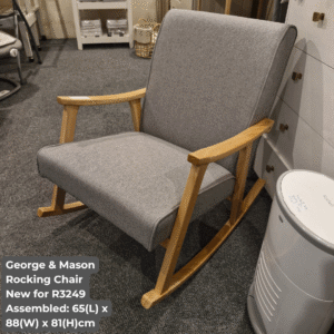 George & Mason Baby - Waterproof Rocking Chair (Grey)