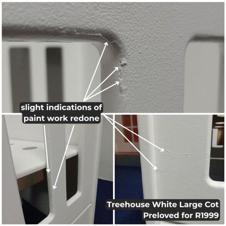 Treehouse White Large Cot