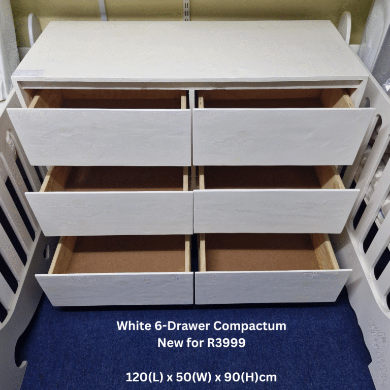 White 6-Drawer Compactum