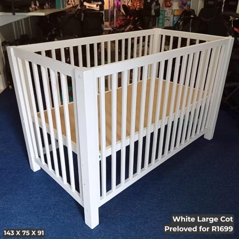 White Large Cot