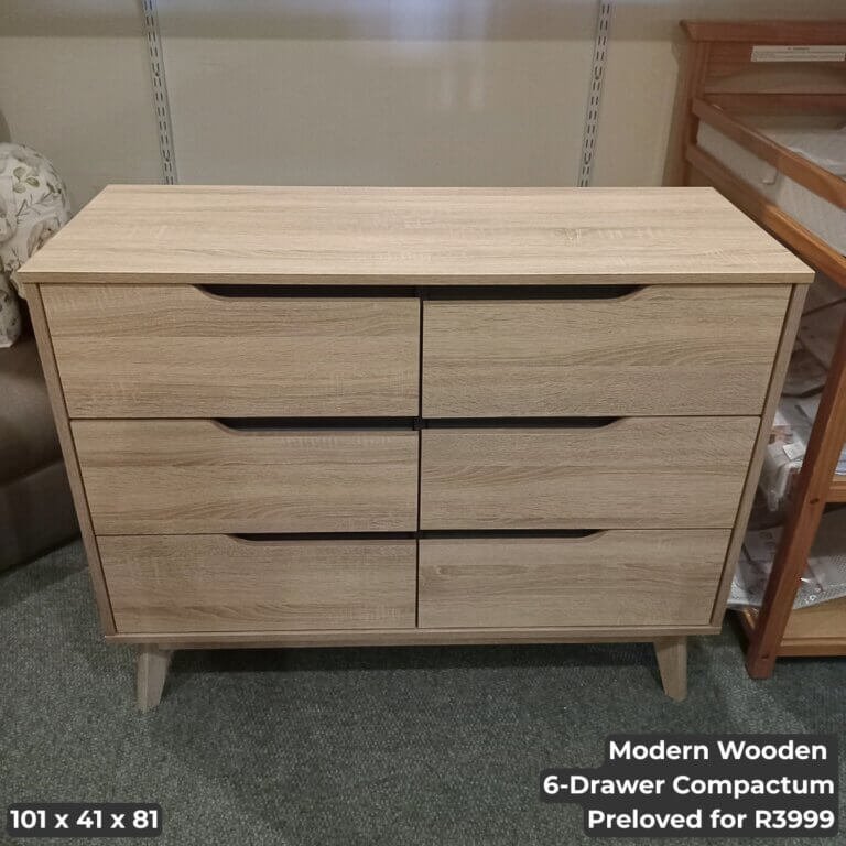 Modern Wooden 6-Drawer Compactum