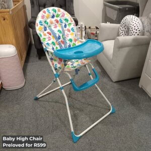 High Chair - Colourful Elephants